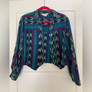 Sharon Young- VINTAGE Cotton Western Cropped Jacket